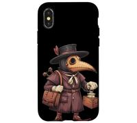 Cool Plague Doc with Mask for Medieval Time Lovers Case for iPhone X/XS