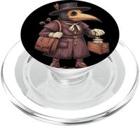 Cool Plague Doc with Mask for Medieval Time Lovers PopSockets PopGrip for MagSafe