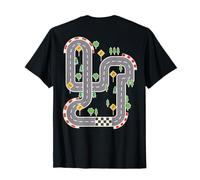 Cool Playmat Car Race Track On Back Cute Toddler T-Shirt