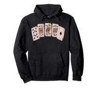 Cool Poker Ass Royal Flush Poker Player Cards Poker Face Pullover Hoodie