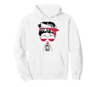 Cool Polish Coffee Mama Mom Girl Lady Aunt Poland Flag Print Pullover Hoodie