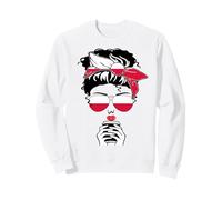 Cool Polish Coffee Mama Mom Girl Lady Aunt Poland Flag Print Sweatshirt