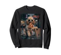 Cool Poodle Pizza Nocturne Night Dog Sweatshirt
