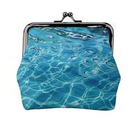 Cool Pool Water print Cute Buckle Coin Purses Vintage Pouch Kiss lock Change Purse Wallets for Women Fashion, Black, One Size, Vintage