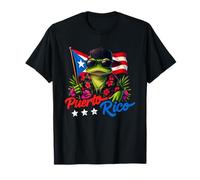 Cool Puerto Rico Coquí Frog Flag Island Pride T-Shirt