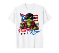 Cool Puerto Rico Coquí Frog Flag Island Pride T-Shirt
