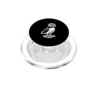 Cool Puffin Wearing Sunglasses Bird Drawing Art PopSockets PopGrip for MagSafe