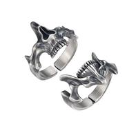 Cool Punk Skull Rings Jewelry Eye Catching Cool Punk Rings Silver Skull For The Modern Men Gothic Jewelry