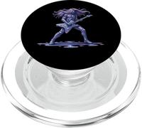 Cool Purple Blue Rock Star Electric Guitar Player Graphic PopSockets PopGrip for MagSafe