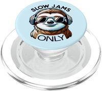 Cool R&B Sloth Slow Jams Only Funny Soul Music Animal Lover PopSockets PopGrip for MagSafe