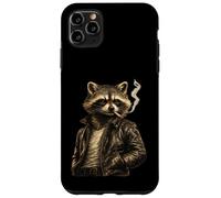 Cool Raccoon Smoking Cigarette Artwork - Classic Retro Rebel Case for iPhone 11 Pro Max