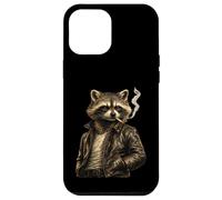 Cool Raccoon Smoking Cigarette Artwork - Classic Retro Rebel Case for iPhone 12 Pro Max