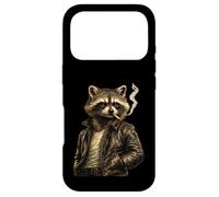 Cool Raccoon Smoking Cigarette Artwork - Classic Retro Rebel Case for iPhone 17 Pro