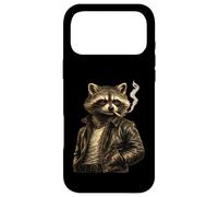 Cool Raccoon Smoking Cigarette Artwork - Classic Retro Rebel Case for iPhone 17 Pro Max