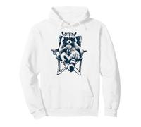 Cool Raccoon Sunglasses Iced Coffee Camping Mother Mom Pullover Hoodie