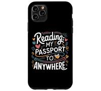 cool reading my passport to anywhere book lovers reader art Case for iPhone 11 Pro Max