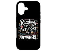 cool reading my passport to anywhere book lovers reader art Case for iPhone 17
