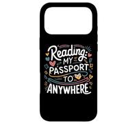 cool reading my passport to anywhere book lovers reader art Case for iPhone 17 Pro Max