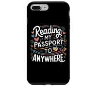 cool reading my passport to anywhere book lovers reader art Case for iPhone 7 Plus/8 Plus