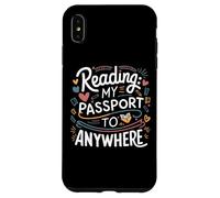 cool reading my passport to anywhere book lovers reader art Case for iPhone XS Max