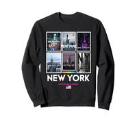 Cool Real New York City Skyline, New York Streets Design Sweatshirt