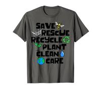 Cool Recycling Mother Earth Nature Sustainability T-Shirt