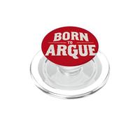 Cool Red Born to Argue Stamp PopSockets PopGrip for MagSafe