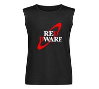 Cool Red Dwarf Logo Nostalgia Geek Men's T-Shirt Retro 90's Sitcom Red Dwarf T-Shirt Vest for Men Size 3XL