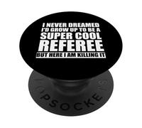 Cool Referee Design Reffing Sports Ref Referee For Men Women PopSockets Adhesive PopGrip