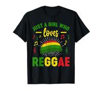 Cool Reggae For Girls Women Rasta Jamaican Music Rastafari T-Shirt