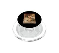 Cool Retro Bubble Tea Sunglasses Cat PopSockets PopGrip for MagSafe
