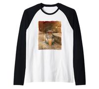 Cool Retro Bubble Tea Sunglasses Squirrel Raglan Baseball Tee