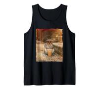 Cool Retro Bubble Tea Sunglasses Squirrel Tank Top