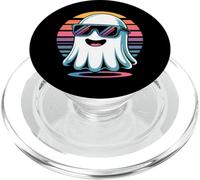 Cool Retro Ghost in Sunglasses - Halloween Vaporwave Vibes PopSockets PopGrip for MagSafe