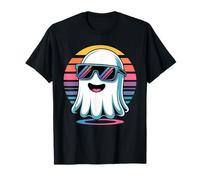 Cool Retro Ghost in Sunglasses - Halloween Vaporwave Vibes T-Shirt