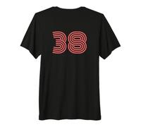 Cool Retro Lettering Jersey, Back Number 38 thirtyeight Premium T-Shirt
