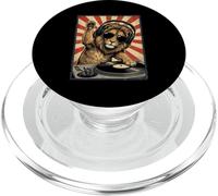Cool Retro Lion DJ Funny Lions Music Men women kids PopSockets PopGrip for MagSafe