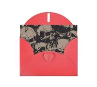 Cool Retro Skull Graphics Greeting Card With Envelope (160 x 120 mm) for Birthday/Wedding/Invitation/Christmas/New Year