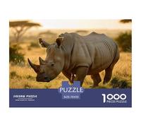 Cool Rhino1000Pieces JigsawPuzzlesAnimal KidsforAdult Colourful Brainteasing Age12+byth HomeDecoration Uncover The Puzzle 70x50cm/1000pcs