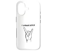 COOL ROCK AND ROLL TSHIRT. I WANNA ROCK I WANT TO ROCK MUSIC Case for iPhone 17