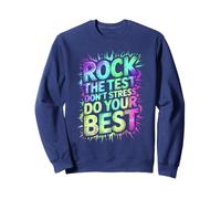 Cool ROCK THE TEST DO YOUR BEST Teacher ELA Crew Science Sweatshirt