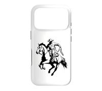 Cool Rodeo Cowboy and Horse in Wild West Country Design Gift Case for iPhone 17 Pro