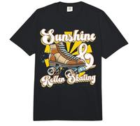 Cool Roller Skating Skate Girl 1970s Retro Sunshine & Roller Comfort Colors Adult Heavyweight T-Shirt