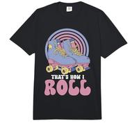 Cool Roller Skating Skate Girl 1970s Retro This is How I Comfort Colors Adult Heavyweight T-Shirt