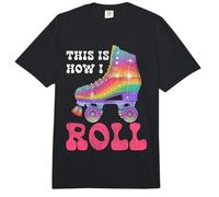 Cool Roller Skating Skate Girl 1970s Retro This is How I Comfort Colors Adult Heavyweight T-Shirt