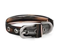 Cool Rottweiler Dog Art Dog Collar Adjustable Pet Collar Stainless Steel D-Ring Collar Oxford Cloth Cat Collar Strap with Metal Buckle for Small Medium Dog