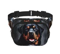 Cool Rottweiler Dog Art Fanny Pack Fashion Belt Bag Lightweight Waist Pouch With Adjustable Strap Crossbody Bags For Women Travel Sports Running