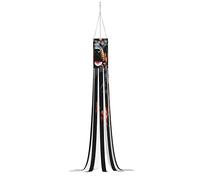 Cool Rottweiler Dog Art Print Halloween Windsock Flag with Led Lights Wind Socks for Home Yard Lawn Garden Party Outdoor Hanging Decoration