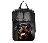 Cool Rottweiler Dog Art Shoe Bag Shoe Bags for Travel Waterproof Shoe Bag Shoes Storage Organizer with Zipper & Handle Sneaker Bag Shoe Pouch, style, One Size, Shoe Bags for Travel