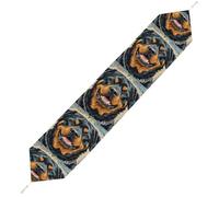 Cool Rottweiler Dog Art Table Runner for Dining Table, Short Plush Runners Washable & Durable Tablerunner Modern Home Decor for Wedding, Kitchen, Holiday 229*33cm